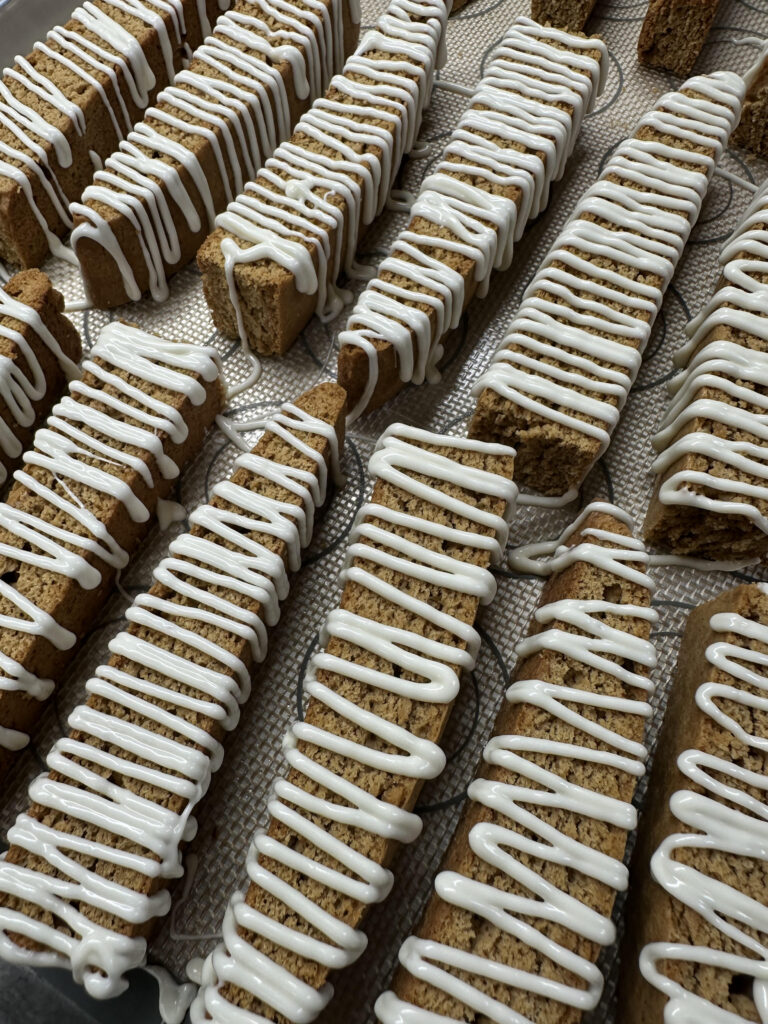 Gingerbread Biscotti - Christmas in july